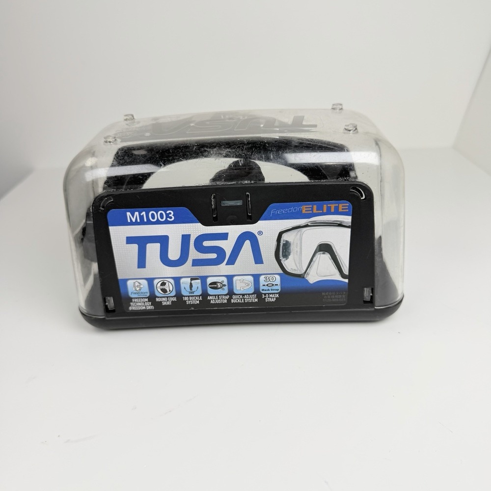 TUSA Freedom Elite M1003QB-OG Scuba Dive Mask Ocean Green Black w/ Case - Picture 14 of 15